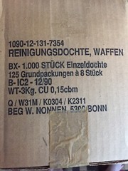 Cotton Bore Mops Swabs RG34 Rifle Pistol Cleaning Kit 98k Mauser German POST WW2