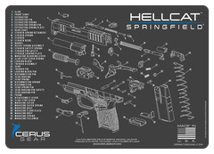 Springfield HELLCAT Armorers Gun Cleaning Mat Cerus Gear PREMIUM Made in USA