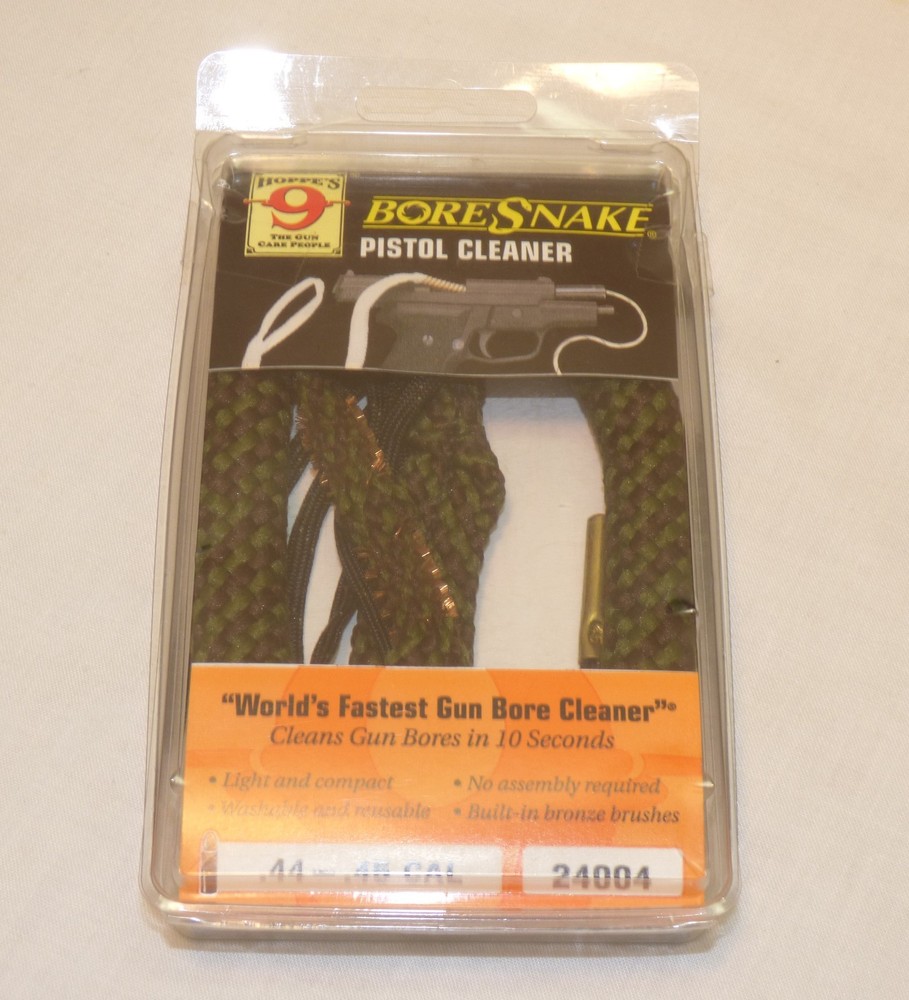 NIP Hoppe’s BoreSnake Pistol Cleaner .44 and .45 Caliber # 24004 Made in USA