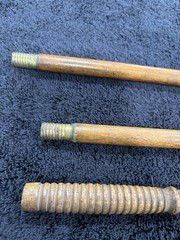 Vintage Large Bore 3-pc Wooden Gun Barrel Cleaning Rod Shotgun