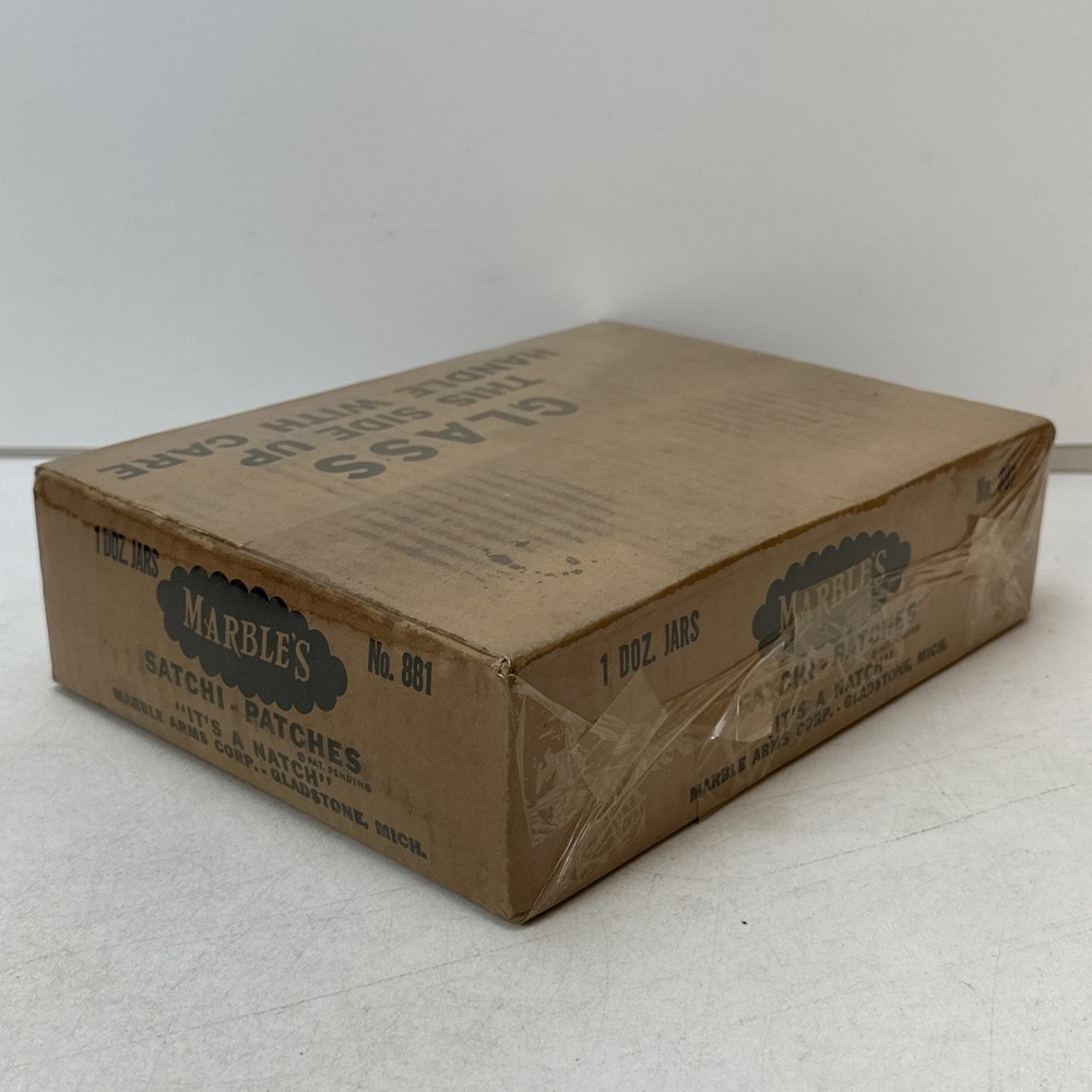Marble’s Satchi Patches EMPTY Box Marble Arms Corp Gladstone Michigan Mich MI
