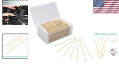 Professional Gun Cleaning Kit 6 Inch Bamboo Handle Cotton Swabs Pack of 500