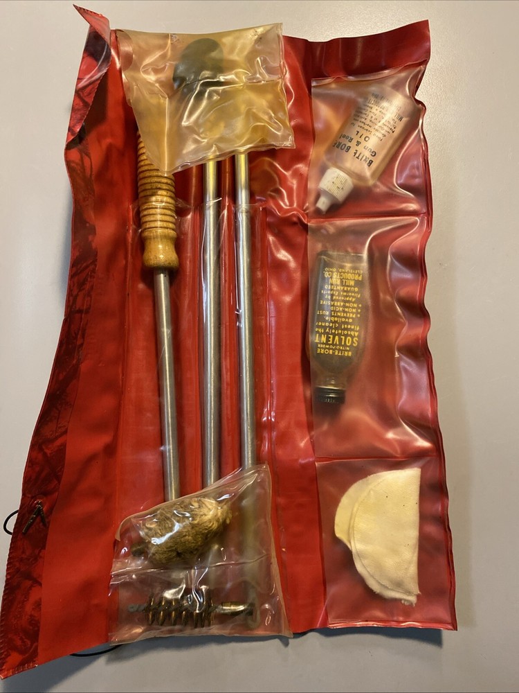 Vintage Mill Run Brite-bore Rifle Shotgun Cleaning Kit USA