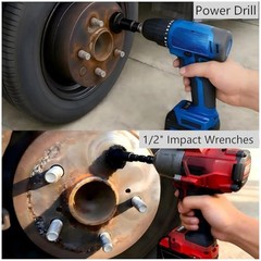 Wheel Hub Cleaning Kit for Power Drill – Includes 1 Adapter and 5 Grinding