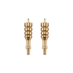 2 Pieces .44 Caliber Solid Brass Spear Pointed Jag Gun Clean Accessories Brass