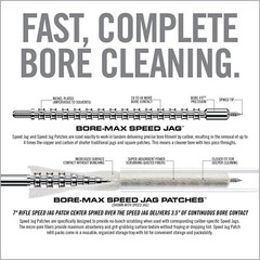 Real Avid Bore-Max Speed Jag and Patches, Bore Cleaning Jag Gun Patch Holder…