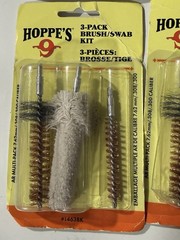 6 LOT NEW Hoppe’s 7.62mm .308 .300 caliber AR Rifle 3-Pack Brush Swab Multi Kit