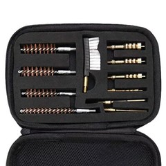 MaximalPower Gun Cleaning Kit For .40 .45 .22 .38 9mm Cal. Rifle Pistol w/ Case