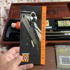 [RARE] VTG HOPPE’S 9 GUN CLEANING KIT COMPLETE LOOKS NEW ESTATE FIND WOOD