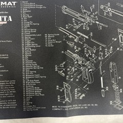 BERETTA 92 Gun CLEANING MAT – 11″ X 17″