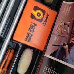 Vintage Hoppe’s No. 9 Shotgun Cleaning Kit Orange Plastic Storage Case Partial