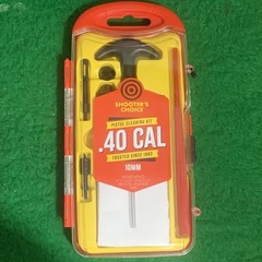.40 Cal 10mm Pistol Gun Cleaning Kit Aluminum Rod Brushes And Fp 10 Lubricant