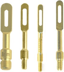 Gun Cleaning Slotted tip/Patch Holder for Patches Brass 6-PC Pack with 2 Brass F