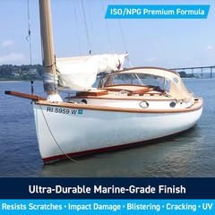 Marine Gelcoat for Boat Building, Repair and Composite Coatings (White, Gallon w