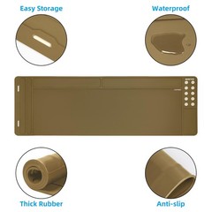 CKPART Rifle Gun Cleaning Mat, AntiSlip Rubber Gun Mat, Gun Maintenance Mat,G…