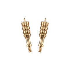 2 Pieces .44 Caliber Solid Brass Spear Pointed Jag Gun Clean Accessories Brass