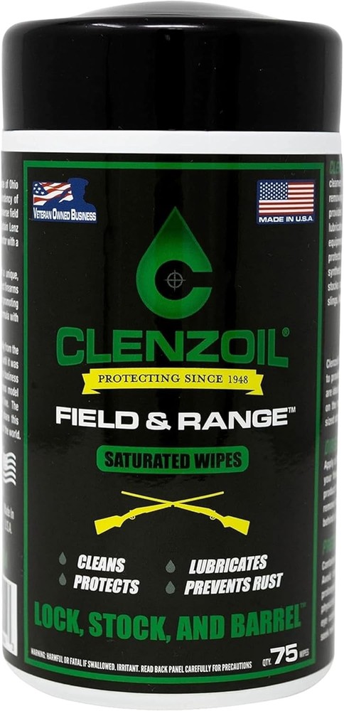 Field & Range Single-Use Saturated Gun Oil Wipe Packets Individual CLP Wipes