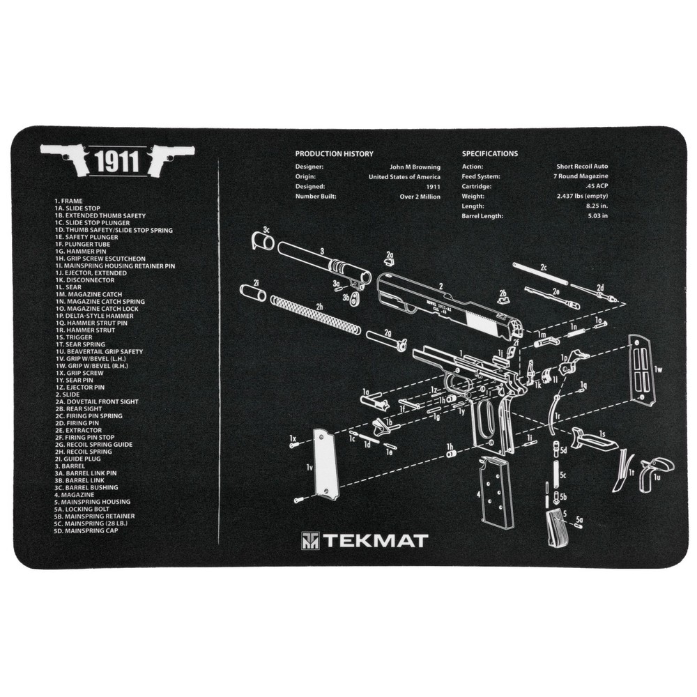 Tekmat 1911 Cleaning Mat – 11×17 inch-R17-1911