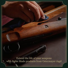 Premium Gun Stock Finish Oil – Swiss Made, Silk Glossy, Wood Protection, Easy Ap