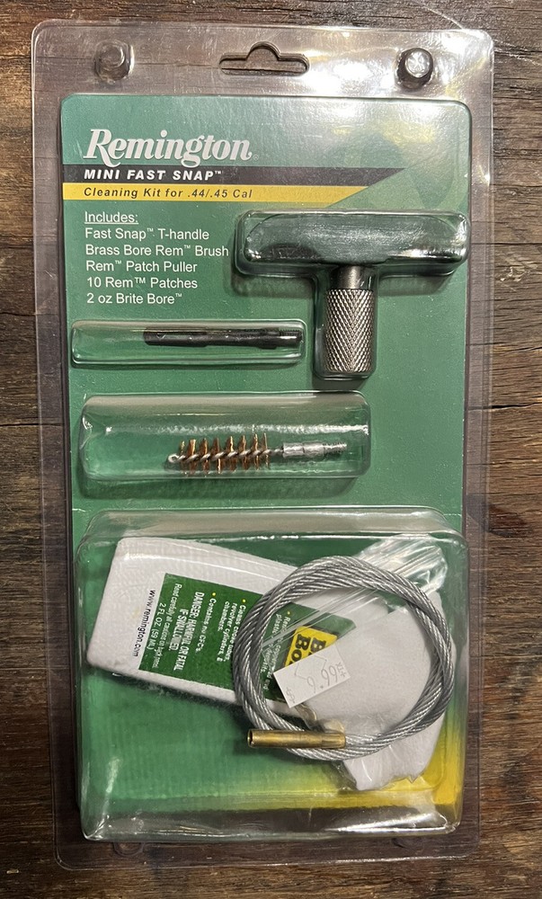 REMINGTON MINI FAST SNAP CLEANING KIT FOR .44/.45 CAL, 047700199399