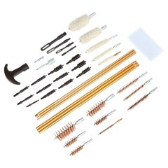 Gunmaster 42 Piece Deluxe Universal Cleaning Kit in Wood Case Cleans Rifles