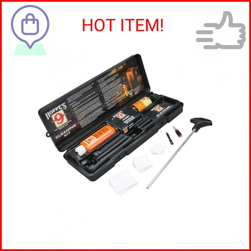 Hoppe’s PCO38 No. 9 Cleaning Kit with Aluminum Rod, .38/.357 Caliber, 9mm Pistol