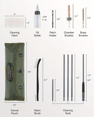 AR-15 Rifle Cleaning Kit w/ Silicone Cleaning Mat – .223 / 5.56 Cleaning Kit 🔥