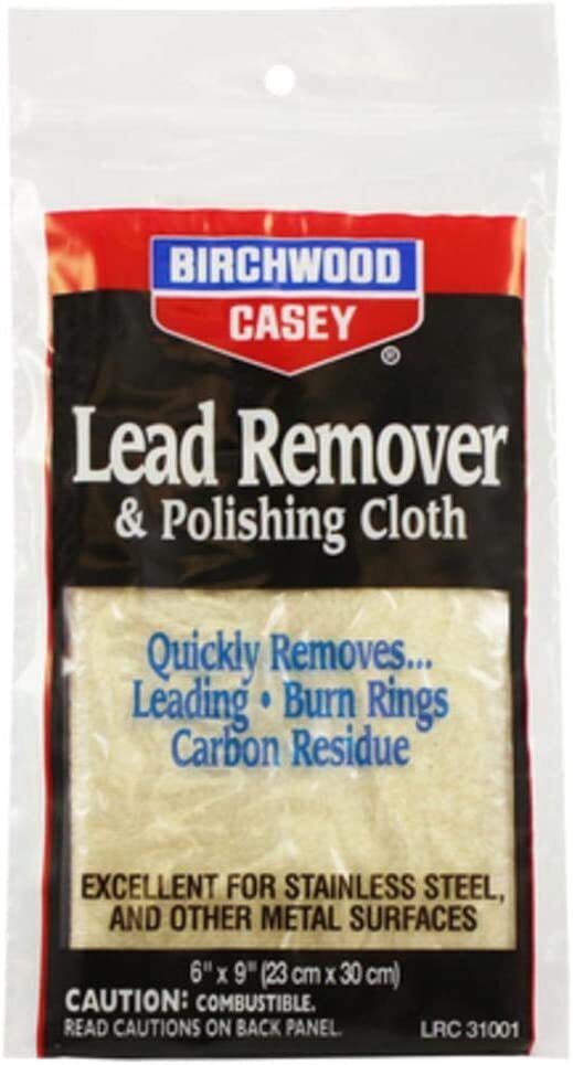 Birchwood Casey Lead Remover and Polishing Cloth, 6×9″ – 31002