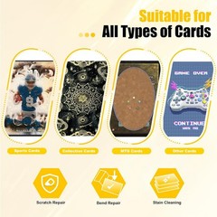 Card Care Cleaning Kit 17-in-1 Card Polishing Restoration Kit for Trading Cards