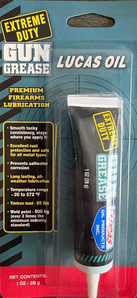 LUCAS Oil Extreme Duty Gun Grease 1oz Tube 10889 lubricant rifle gun pistol