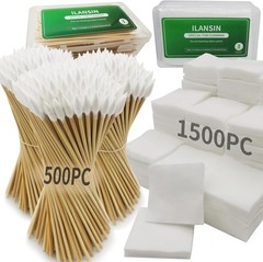1700PCS gun cleaning supplies—1500PCS Gun Cleaning Patches 200PCS Gun Cleaning