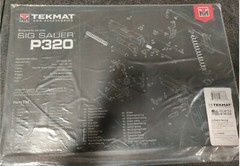 Tekmat Armorers Bench Mat 11”x17” Sigarms P320 Black: 17-SIGP320