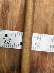 Vintage Gun Rifle Shotgun Wood Brass Cleaning Rod Barrel for Parts + Carring Bag