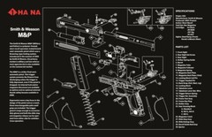 11”x17” Smith & Wesson M&P Gun Cleaning Mat (US Seller)