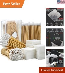 Complete Gun Maintenance Kit: 300 Patches & 300 Swabs – Perfect for All Calibers