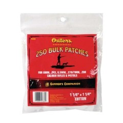 GUN CLEANING PATCHES OUTERS COTTON CLEANING PATCHES 243-7MM 250 COUNT (OUT42384)