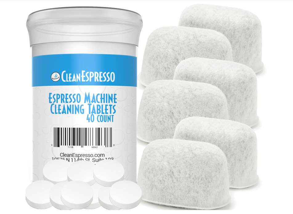 Breville Compatible Cleaning Kit – 40 Cleaning Tablets and 6 Water Filters