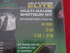 Elite Shotgun Multi Gauge Cleaning Kit .410-20-12-16 Ga Must See