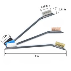 Gun Cleaning Brushes Kit – Brass, Copper, Steel & Nylon Picks Set for Firearms