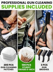 67pcs Portable Universal Gun Cleaning Kit for Handguns Rifles Shotgun Airsoft
