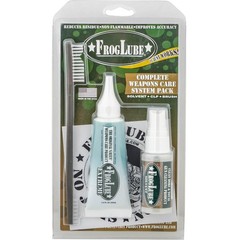 FrogLube Clamshell System Kit Weapon Cleaning Set with Solvent CLP Tube Brush