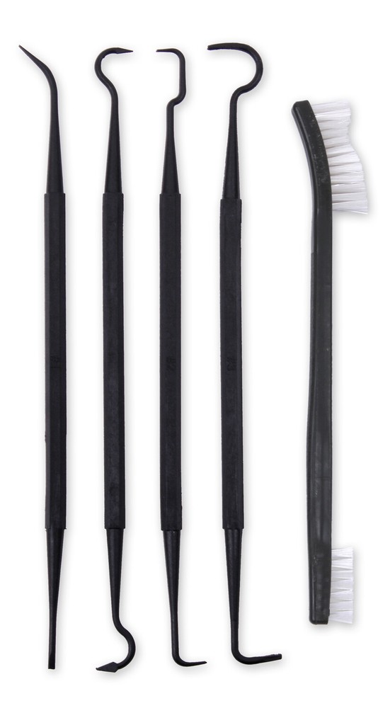 Gun Cleaning Pick & Brush Set 4 Nylon Double Ended Picks & Brush