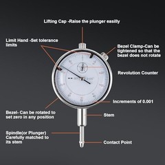 Precision Bore Gauge Set 2″-6″ Range, 0.001″ Accuracy, Bore Gauge for Engine