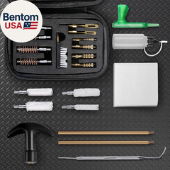 Universal Handgun Cleaning Kit for .22 .357/.38/9Mm .40 .45 Caliber Pistol Gun B