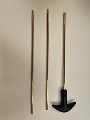8-32 Gun Pistol Rifle Brass Rod kit 2 ea 10-1/2′ rods n 1 ea 9” rod with handle