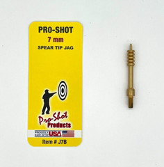 Pro-Shot Benchrest Brush & Spear Tip Jag Set For 7mm Rifle