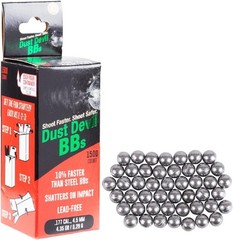 Air Venturi Dust Devil Mk2 Frangible BB Bullets, Gun Ammo, 0.177″, Grey