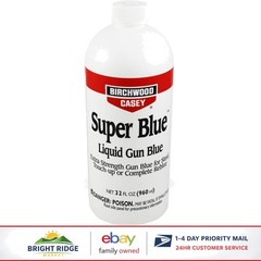 Gun Bluing Liquid for Highly-Polished Steel, 32 Ounce Protective Solution