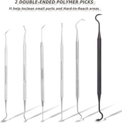 Gun Cleaning Brushes Picks Kit Set Brass Copper Steel Nylon Stainless Steel