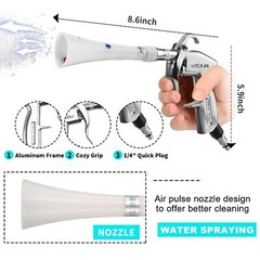Dry Cleaning Gun Brass Adjustable Air Flow Nozzle,Air Blower Gun Blasts Dirt NEW